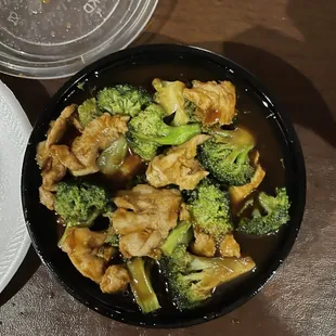 Chicken and broccoli