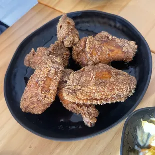 chicken wings and fried chicken, food