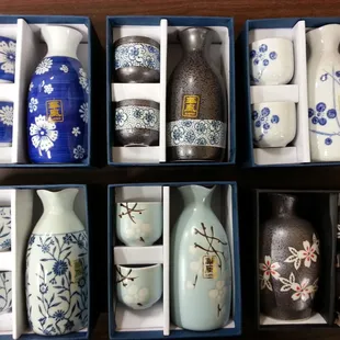  variety of vases