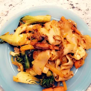 Pad Kee Mao with most ingredients from market