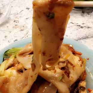 First attempt at Pad Kee Mao with most ingredients from the market