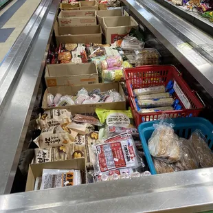 a variety of food items