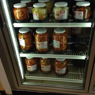 a refrigerator full of food