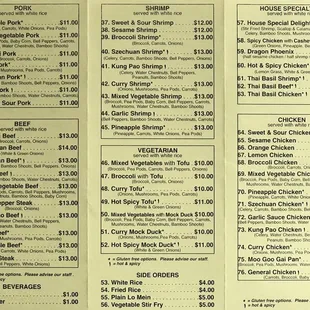 Other half of '21 menu.