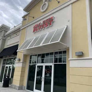 the front of the restaurant