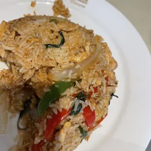 Chicken basil fried rice-deliciousness!