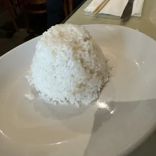 White rice perfectly sticky