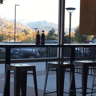 It has a great view. Chicken pho was ok. They serve their food in plastic or styrofoam.