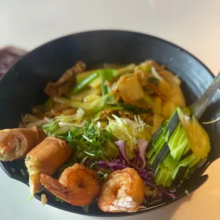 a bowl of food on a table