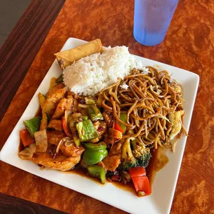 Fish garlic sauce lunch special