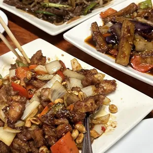 88. Kung Pao Chicken 114. Spicy Garlic Eggplant