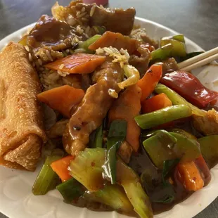 Szechuan Pork Lunch Combo with Fried Rice