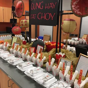 catering Chinese New Year party order! Thanks, Jennifer!
