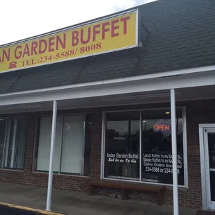 the front of the restaurant