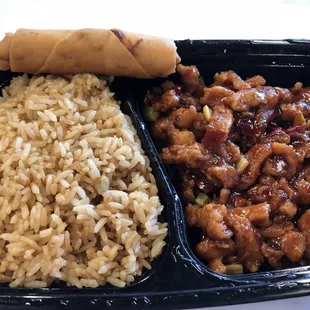 Kung Pao Chicken lunch special 7.70