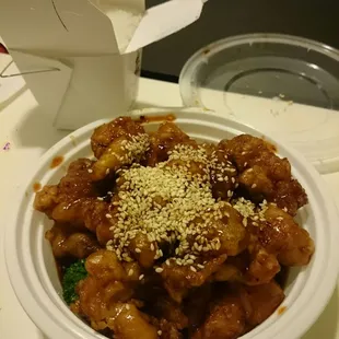 Sesame Chicken, my absolute favorite dish from this place