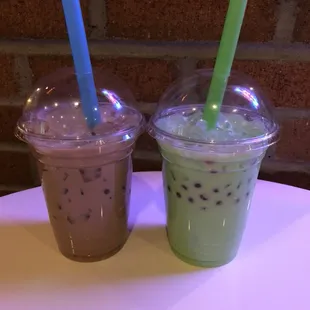 Bubble milk tea &amp; Honeydew bubble milk tea