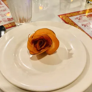 They made a rose out of a carrot!