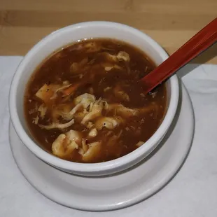 Hot And Sour Soup.  Pretty Decent.