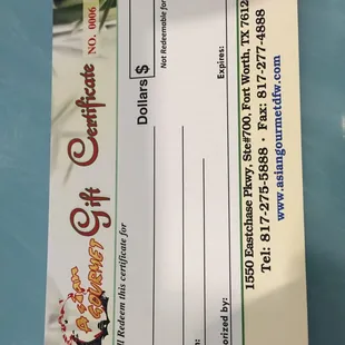 Need help with holiday gift?   Gift certificate now available.  It's nice, thoughtful and  no expiry.