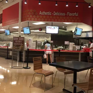 the interior of a restaurant