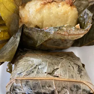 Chinese sticky rice tamale. Good!