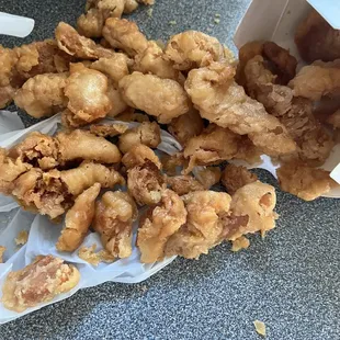 Sweet and sour chicken. Pretty much greasy Chicken jerky. Called about it and was hung up on.