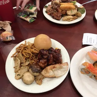 plates of food on a table