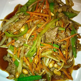 Bbq spicy beef, doesn't look very spicy or BBQ-y