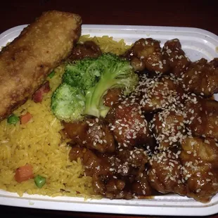 Sesame Chicken combination