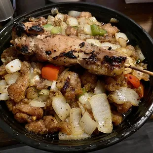 55. Black Pepper Chicken and 10. Chicken on the Stick (4)