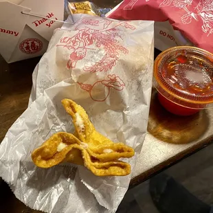 9. Crab Rangoons (6)