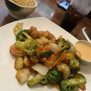 Hibachi shrimp