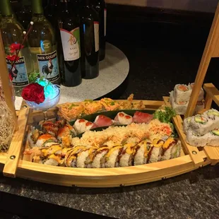 Our various sushi rolls, delicious!