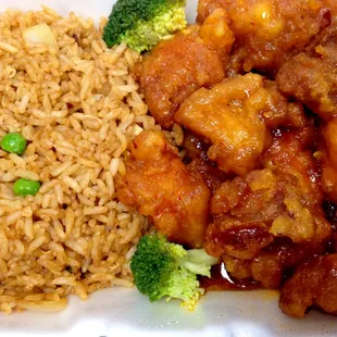General Tso's Chicken (with Fried Rice)