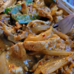 Red curry chicken