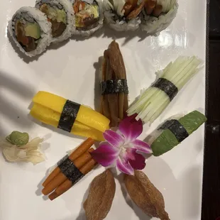 Vegetable Sushi Platter