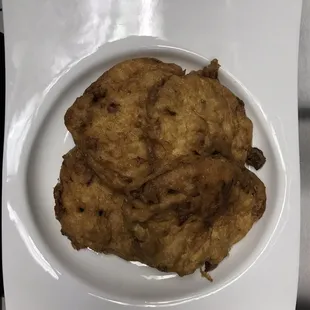 fried chicken on a white plate