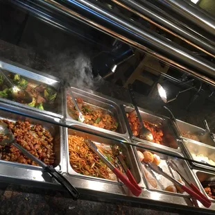 a variety of food items