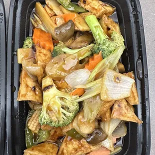 Mixed vegetables with Hunan sauce