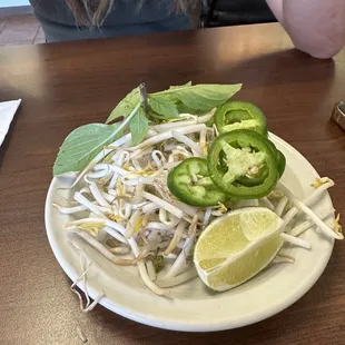 Sprouts and herbs were also lacking