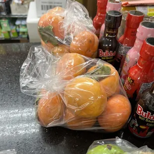 Persimmons and Buldak sauce