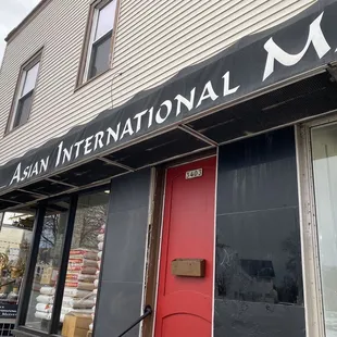 the front of the store