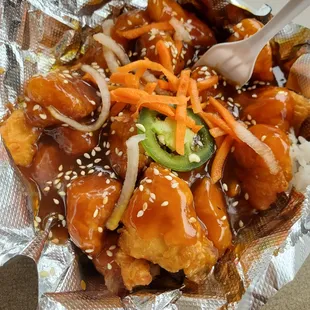 Sesame Chicken Rice Bowl