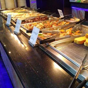 A glimpse of some of the food.