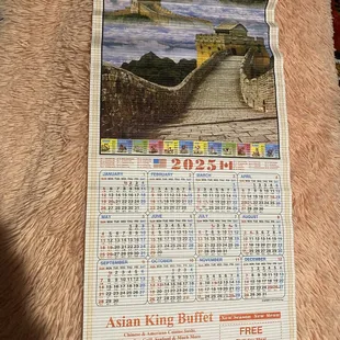 Nice calendar as gift Alhumdhulillah mom