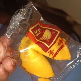 One of the fortune cookies they gave us!
