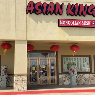 the front of the restaurant