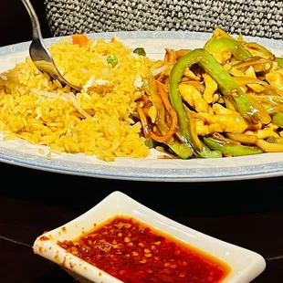 Hot &amp; Spicy with Chicken Lunch Special