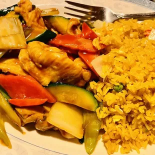 Chicken Chicken with Mixed Vegetables Lunch Special